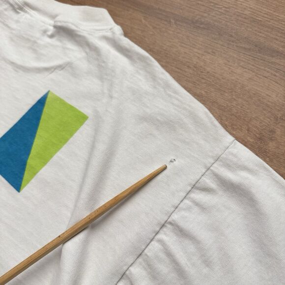 Rare Vintage 80s Nike International Swoosh Size L Abstract Single Stitch T Shirt - Picture 8 of 10